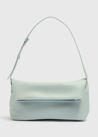 Blue Fold Over Shoulder Bag