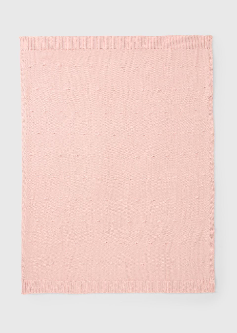 Baby Pink Knitted Blanket