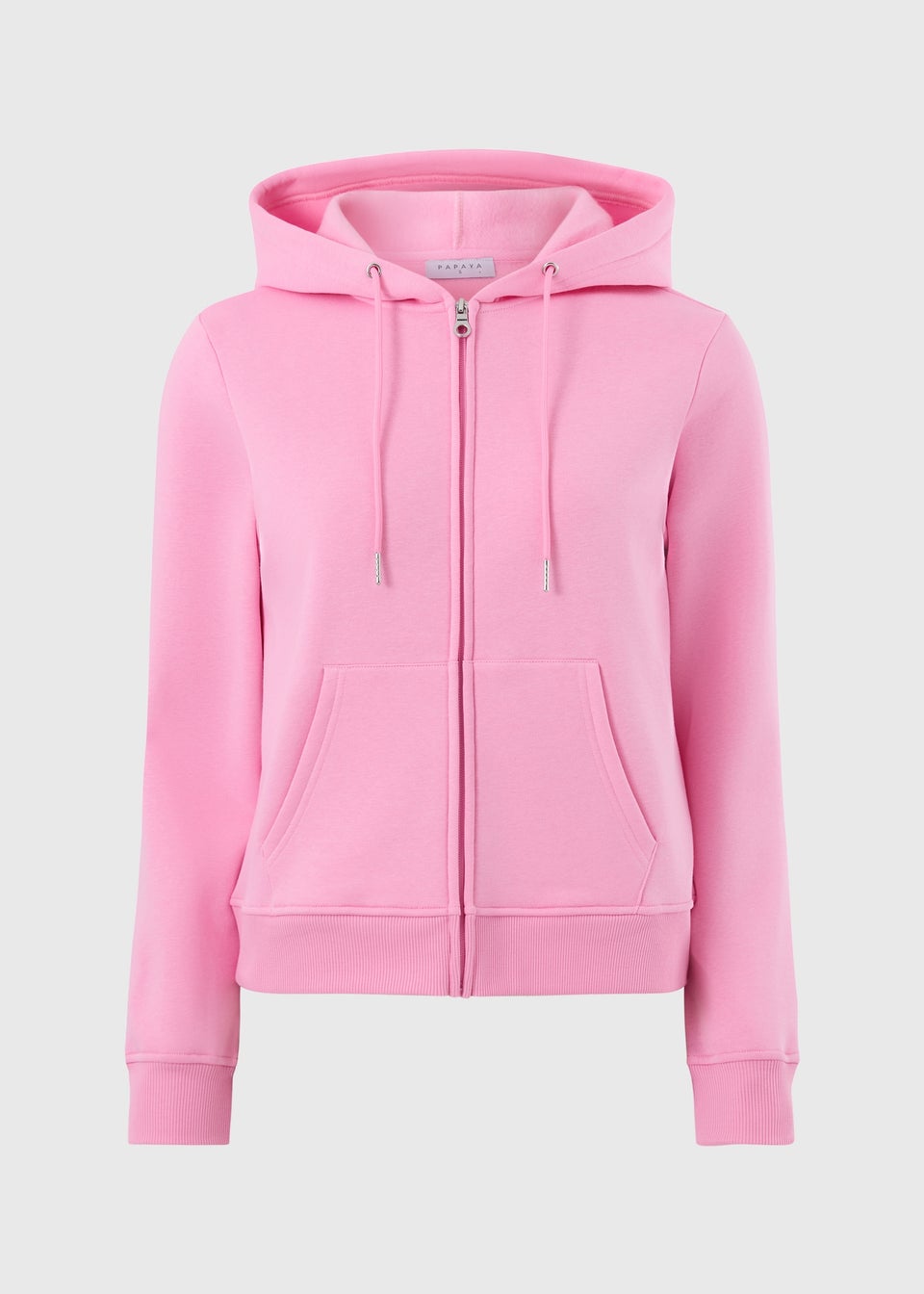 Bright Pink Zip Up Hoodie