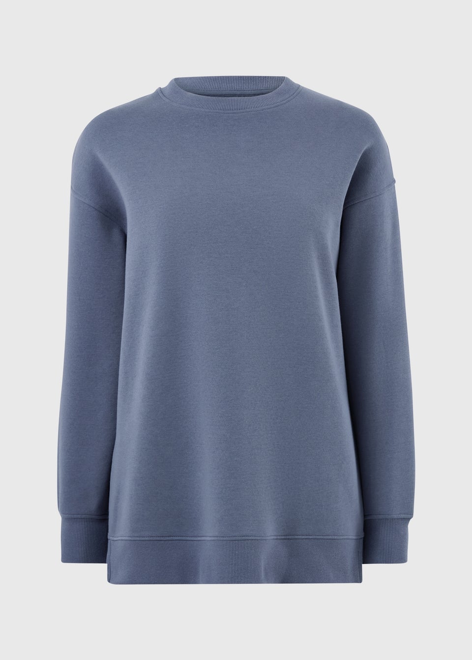 Steel Blue Longline Sweatshirt
