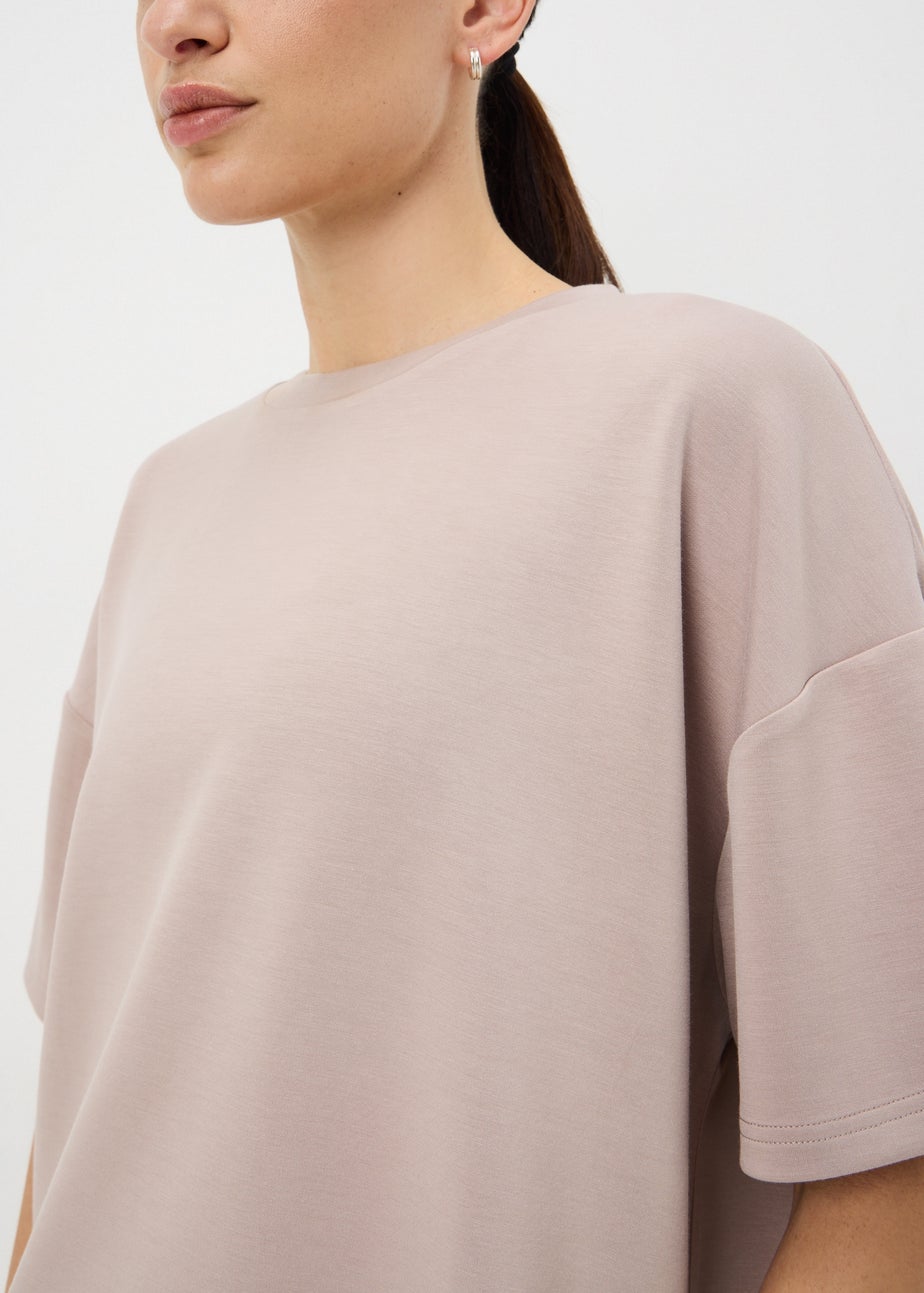 Souluxe Beige Supersoft Co Ord Top