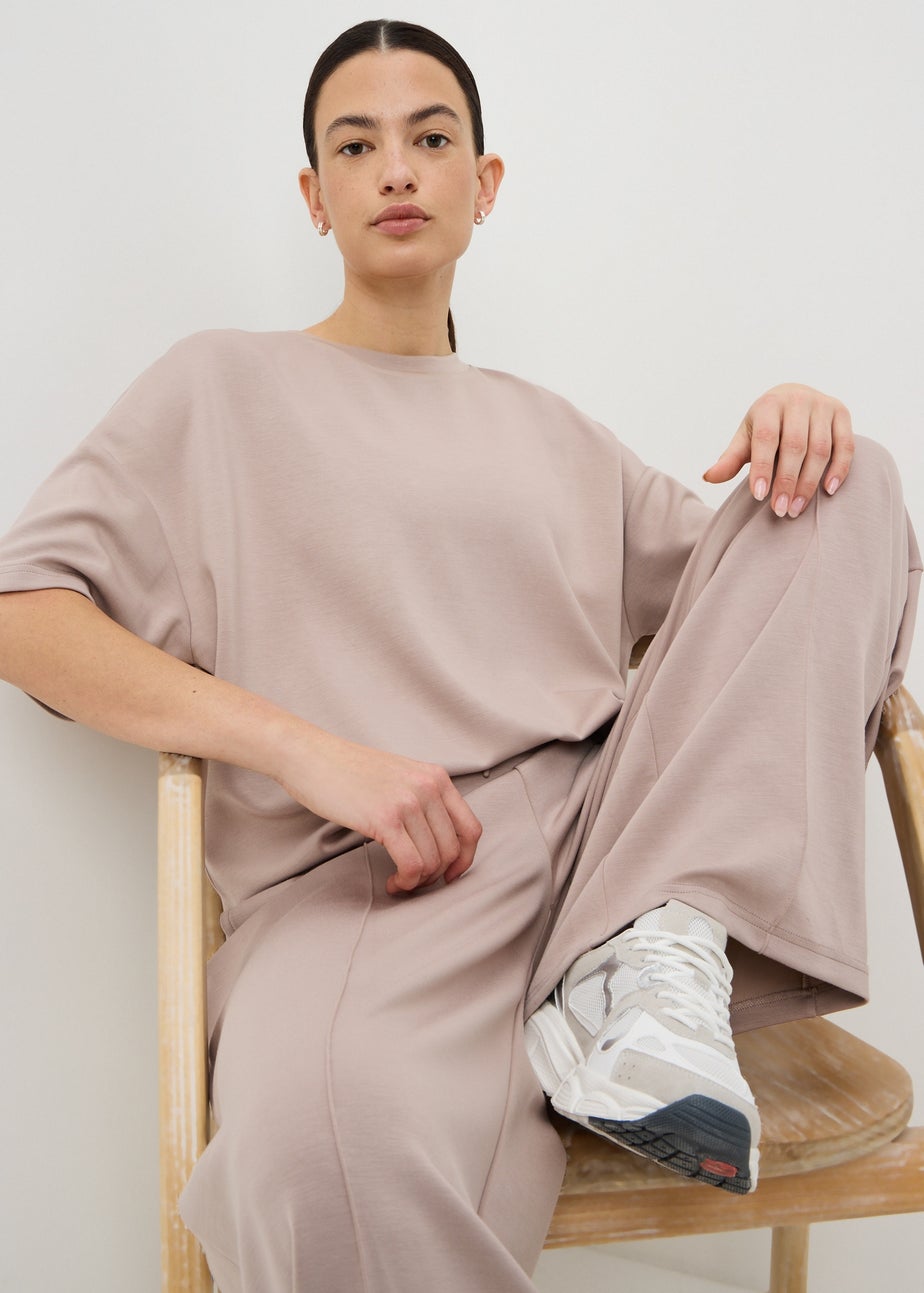 Souluxe Beige Supersoft Co Ord Top