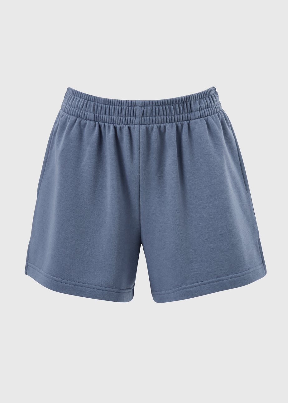 Steel Blue Jersey Shorts