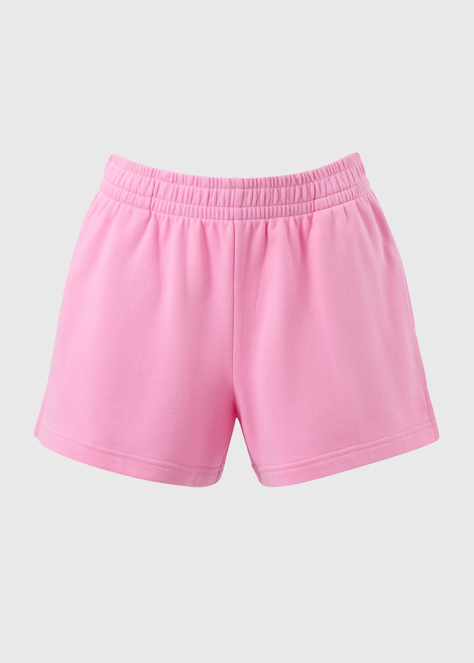 Bright Pink Jersey Shorts