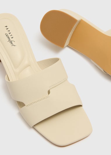 Stone Mule Block Heels