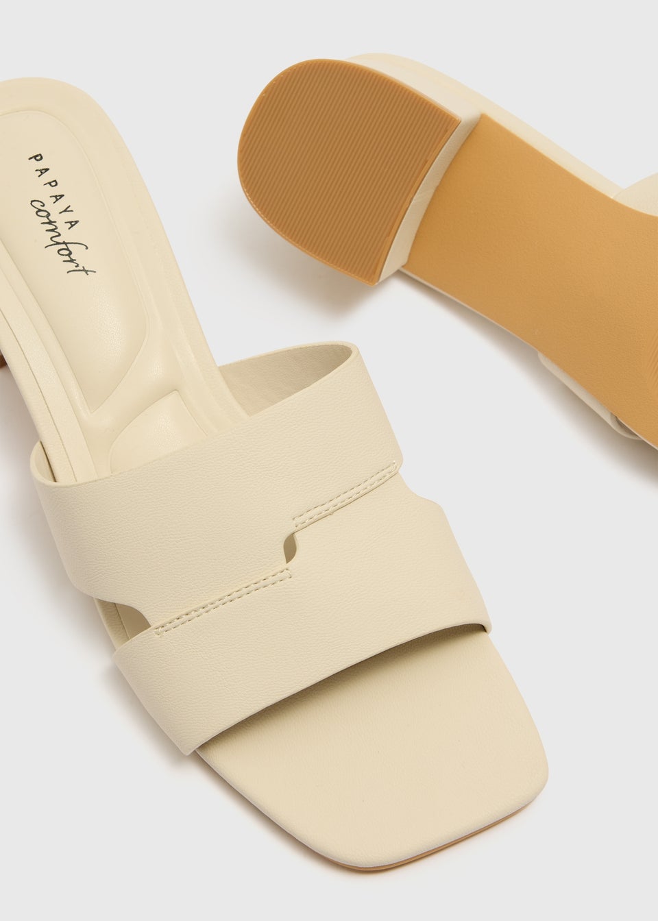 Stone Mule Block Heels