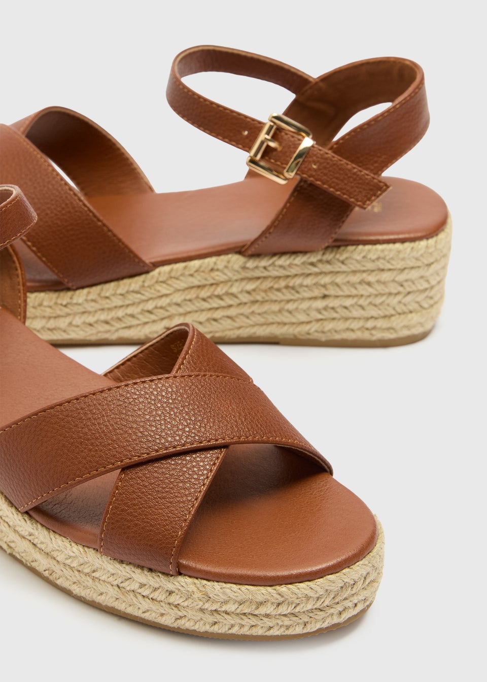 Tan Espadrille Wedges