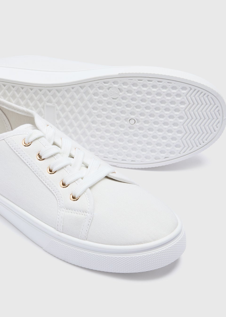 White Canvas Trainers