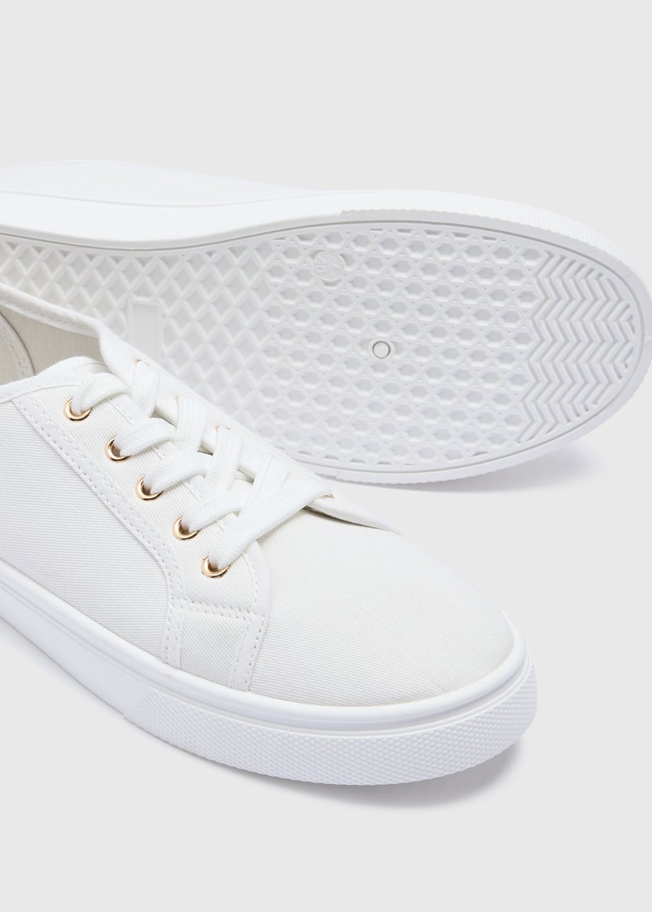 White Canvas Trainers