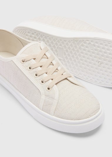 Linen Slip On Trainers