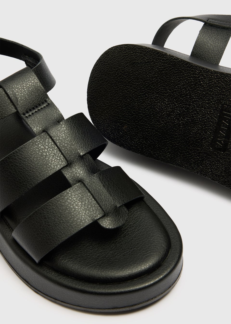 Black Chunky Platform Sandals
