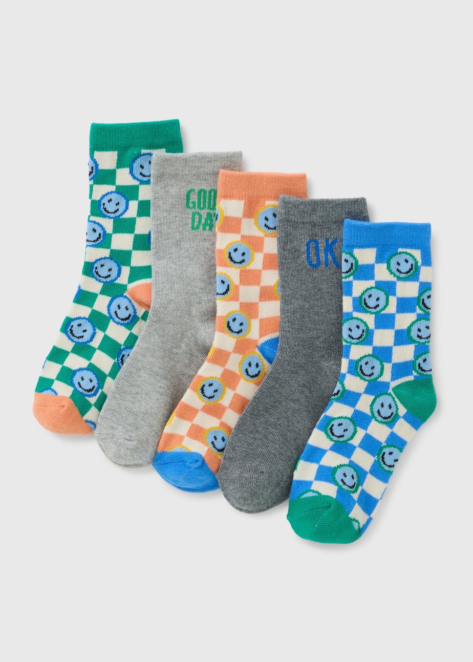 5 Pack Boys Game Design Socks