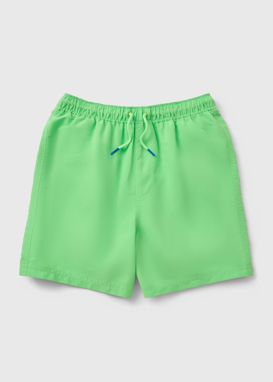 Boys Lime Swimming Shorts (7-15yrs)