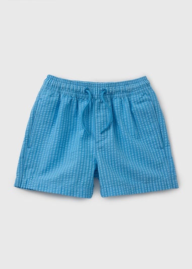 Boys Blue Stripe Swim Shorts (1-7yrs)