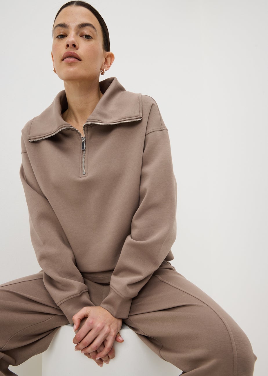 Fossil Interlock Wide Collar Sweatshirt