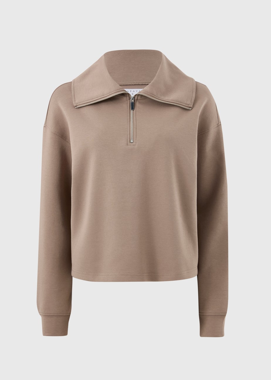 Fossil Interlock Wide Collar Sweatshirt