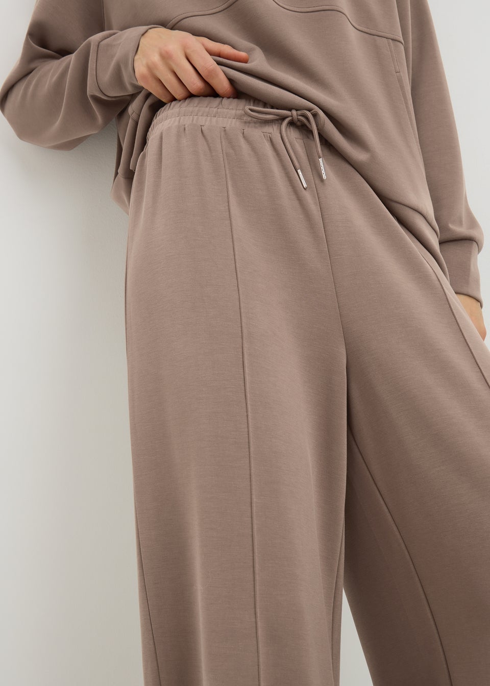 Souluxe Mink Wide Leg Jogging Bottoms