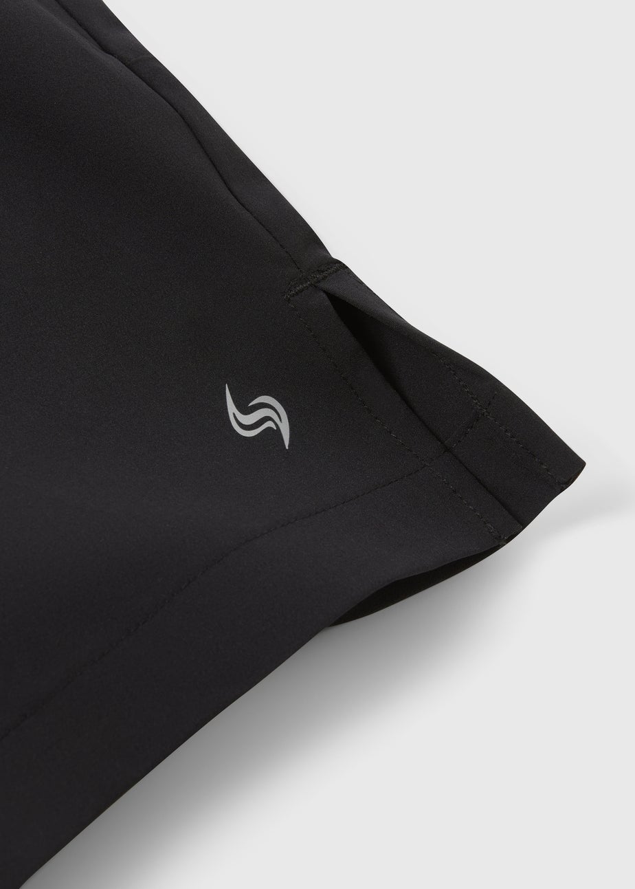 Souluxe Boys Black Sports Shorts (7-15yrs)