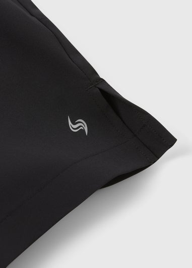 Souluxe Boys Black Sports Shorts (7-15yrs)