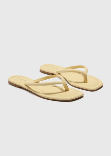 Yellow Toe Post Sandals
