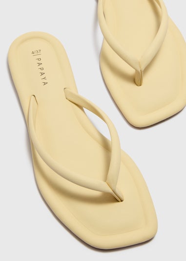 Yellow Toe Post Sandals