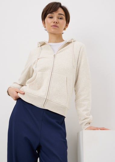 Oatmeal Zip Up Hoodie