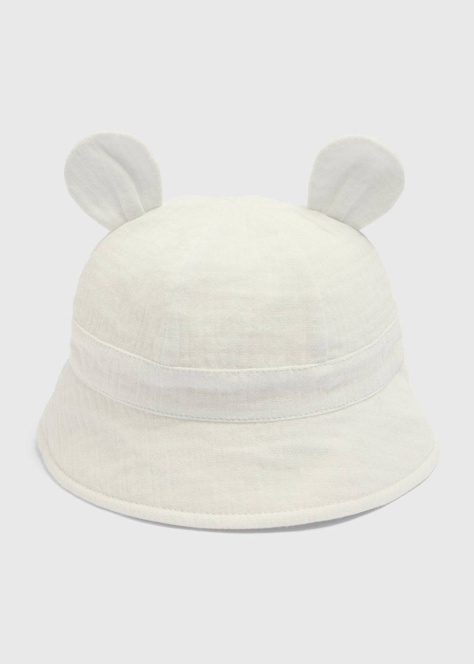 Baby White Bear Hat (Newborn-24mths)