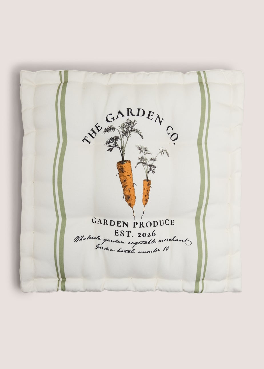 The Garden Co Carrot Single Square Seat Pad