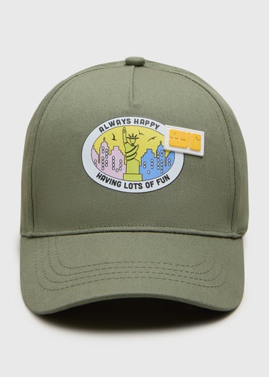 Boys Khaki NYC 3D Badge Cap (3-10yrs)