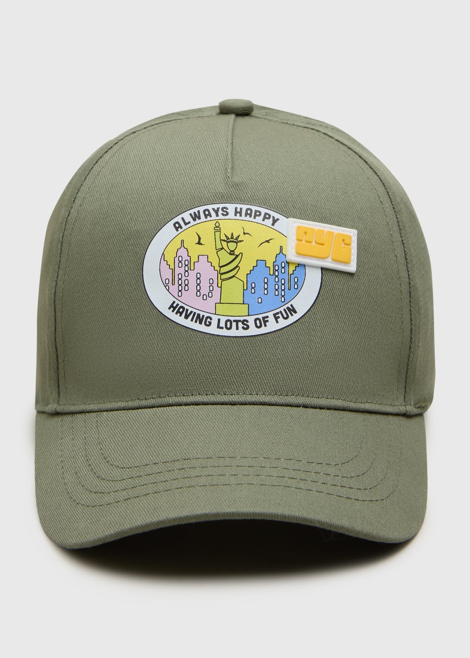 Boys Khaki NYC 3D Badge Cap (3-10yrs)
