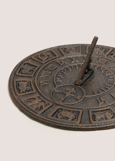 Cast Iron Zodiac Sundial