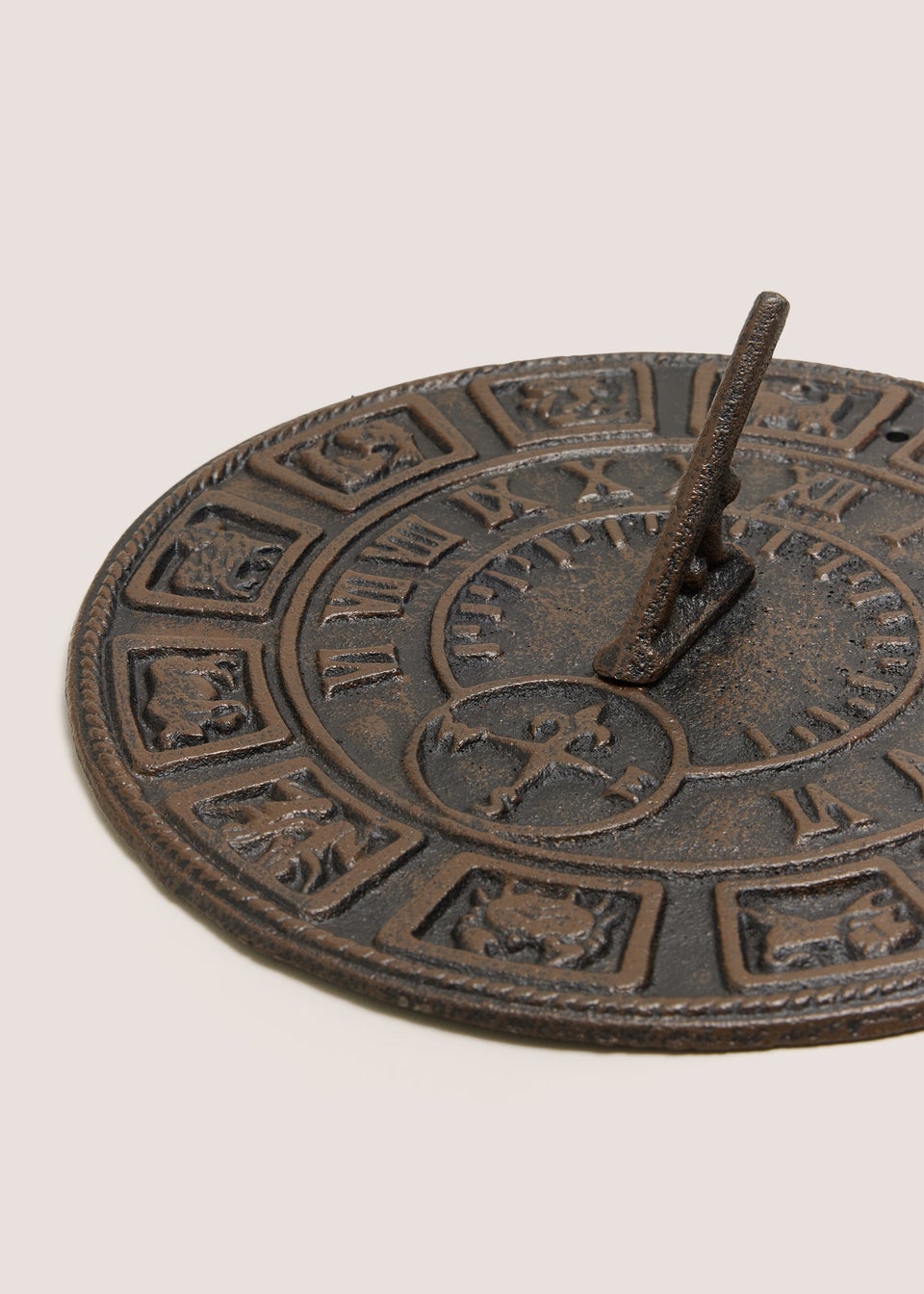 Cast Iron Zodiac Sundial