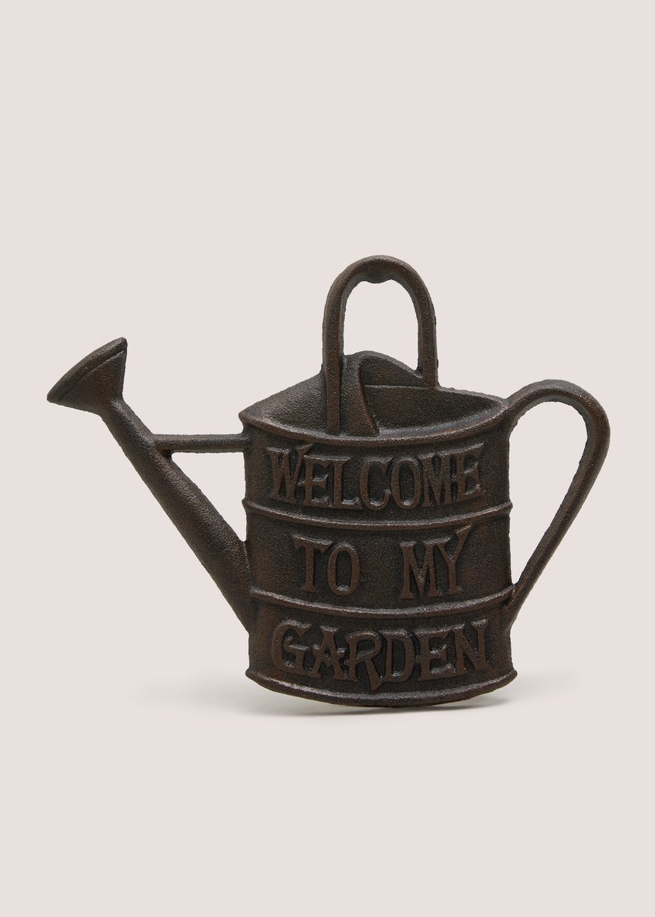 Cast Iron Garden Welcome Sign