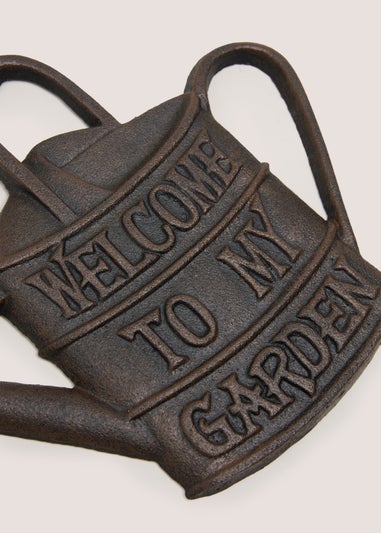 Cast Iron Garden Welcome Sign