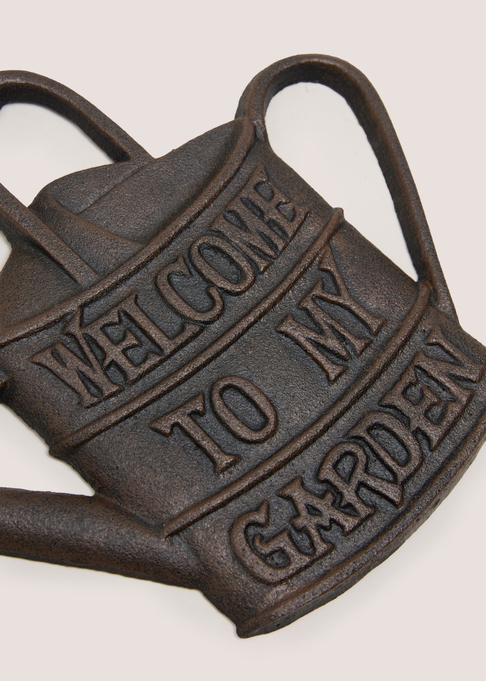 Cast Iron Garden Welcome Sign