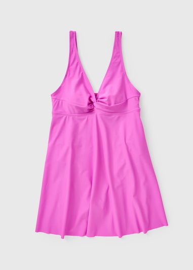 Pink Shapewear Swim Dress