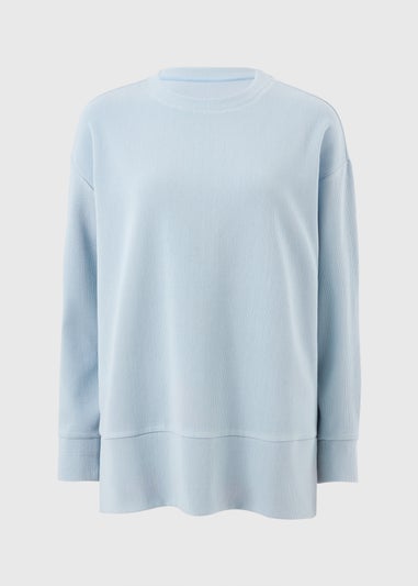 Souluxe Light Blue Longline Sweatshirt