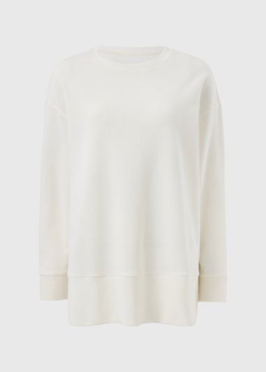 Souluxe Cream Longline Sweatshirt