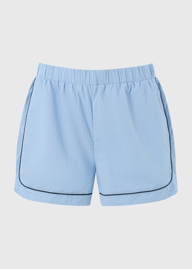 Souluxe Light Blue Piped Running Shorts