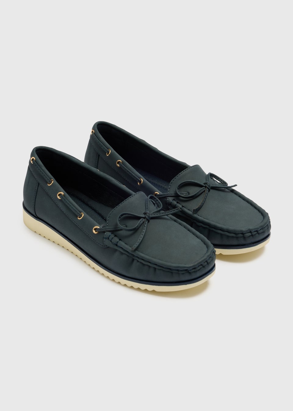 Soleflex Navy Boat Loafers