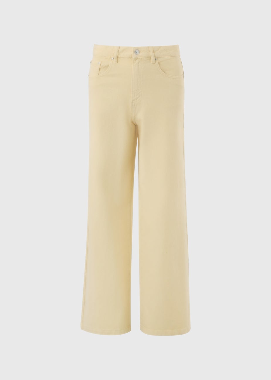 Yellow Wide Leg Jeans