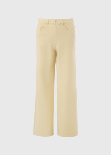 Yellow Wide Leg Jeans