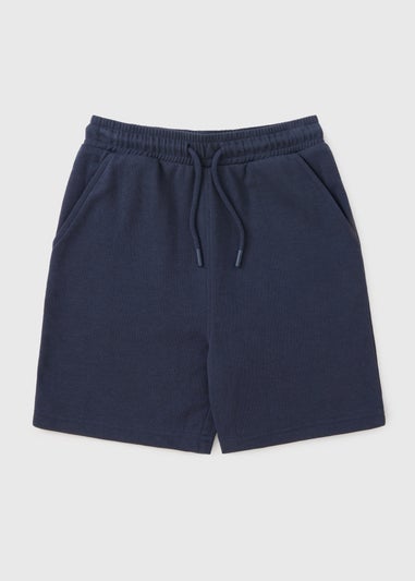 Boys Navy Jogger Shorts (7-15yrs)