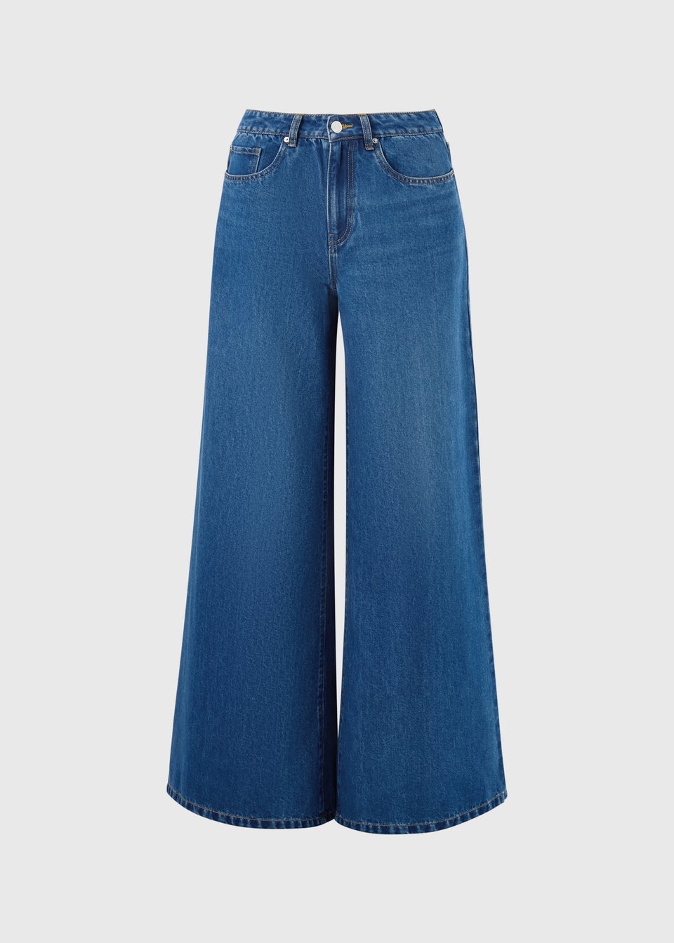 Dark Wash Palazzo Wide Leg Jeans