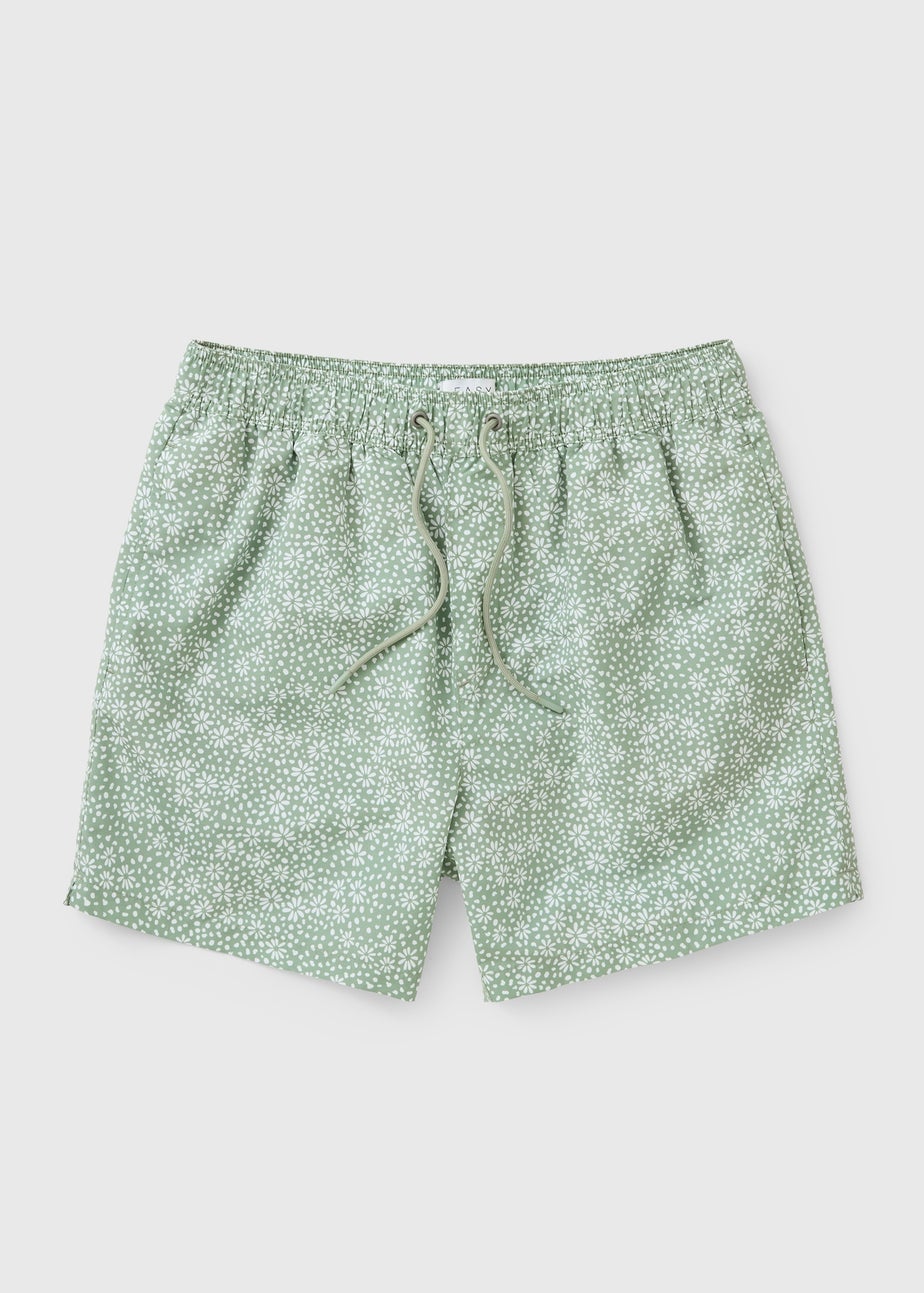 Green Ditsy Floral Essential Swim Shorts