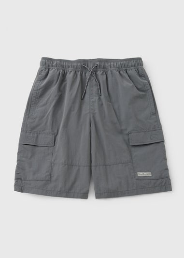 Charcoal Cargo Swim Shorts