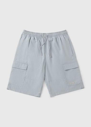 Grey Cargo Swim Shorts