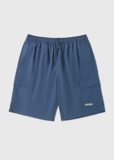 Navy Cargo Swim Shorts
