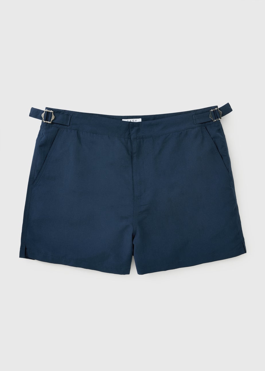 Navy Buckle Smart Swim Shorts
