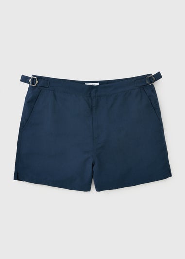 Navy Buckle Smart Swim Shorts